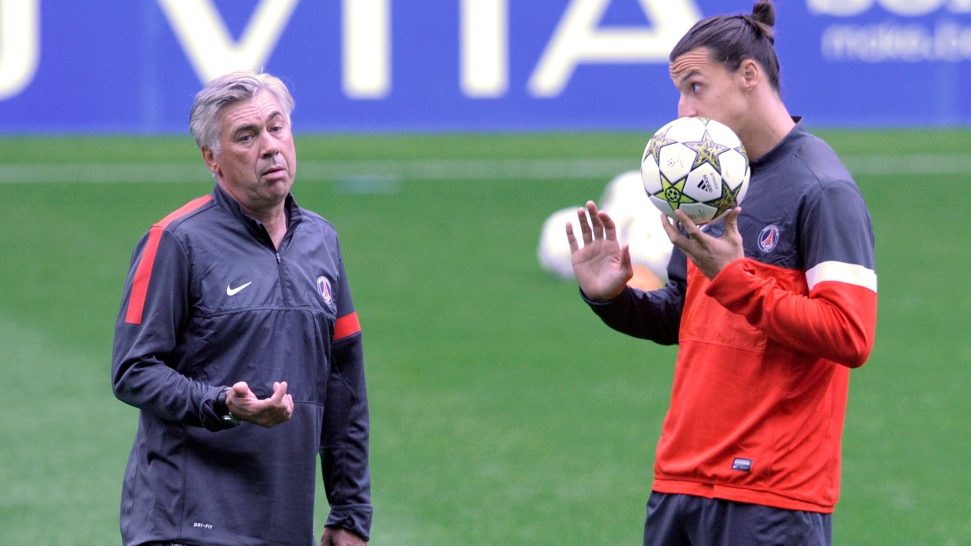 Ibrahimovic Ancelotti PSG