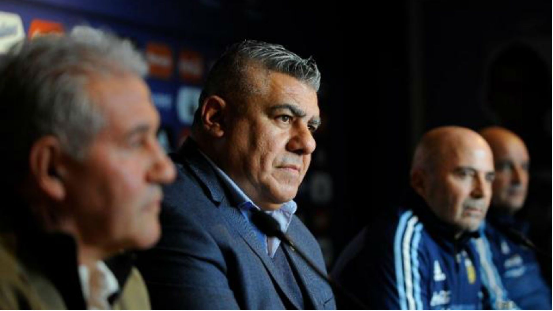 Jorge Burruchaga Claudi Chiqui Tapia Jorge Sampaoli Argentina 01062017