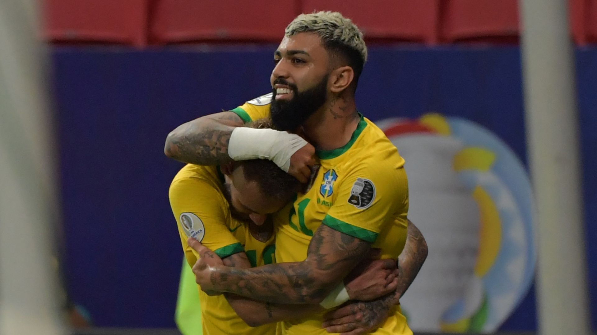 Gabigol e Neymar - Brasil x Venezuela Copa América 13062021