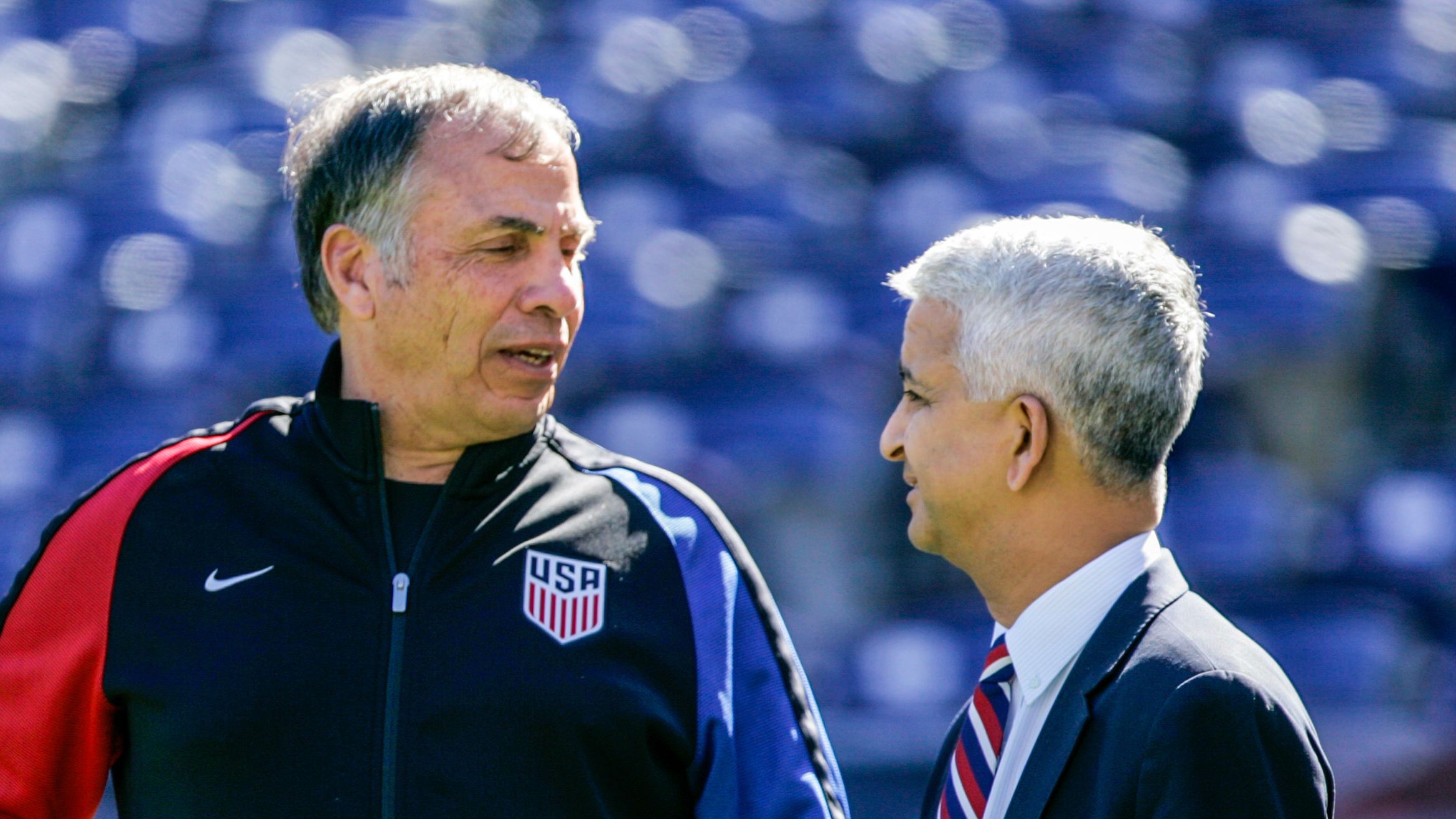 Bruce Arena Sunil Gulati USA