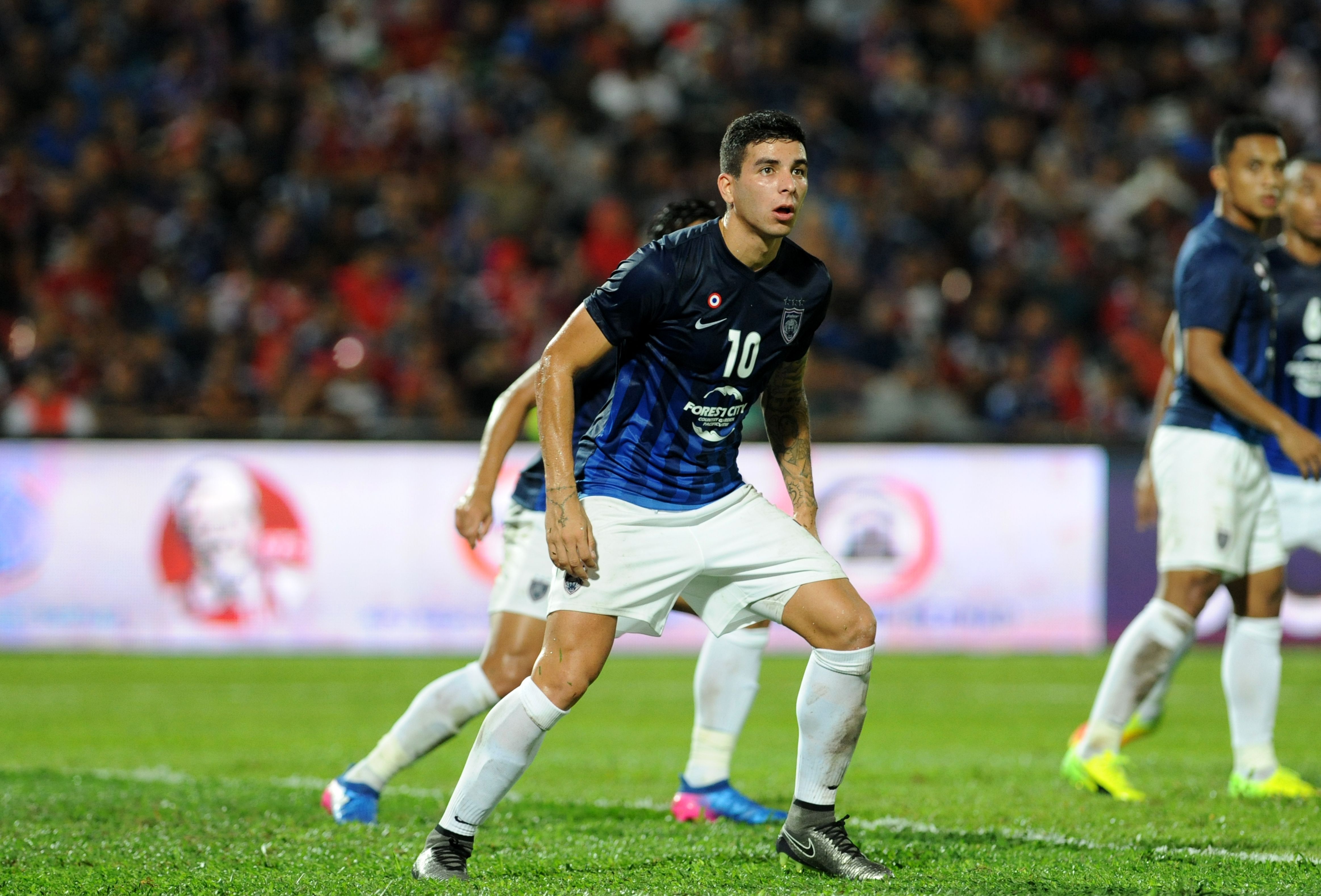 Johor Darul Ta'zim's Brian Ferreira against Kedah 20/1/2017