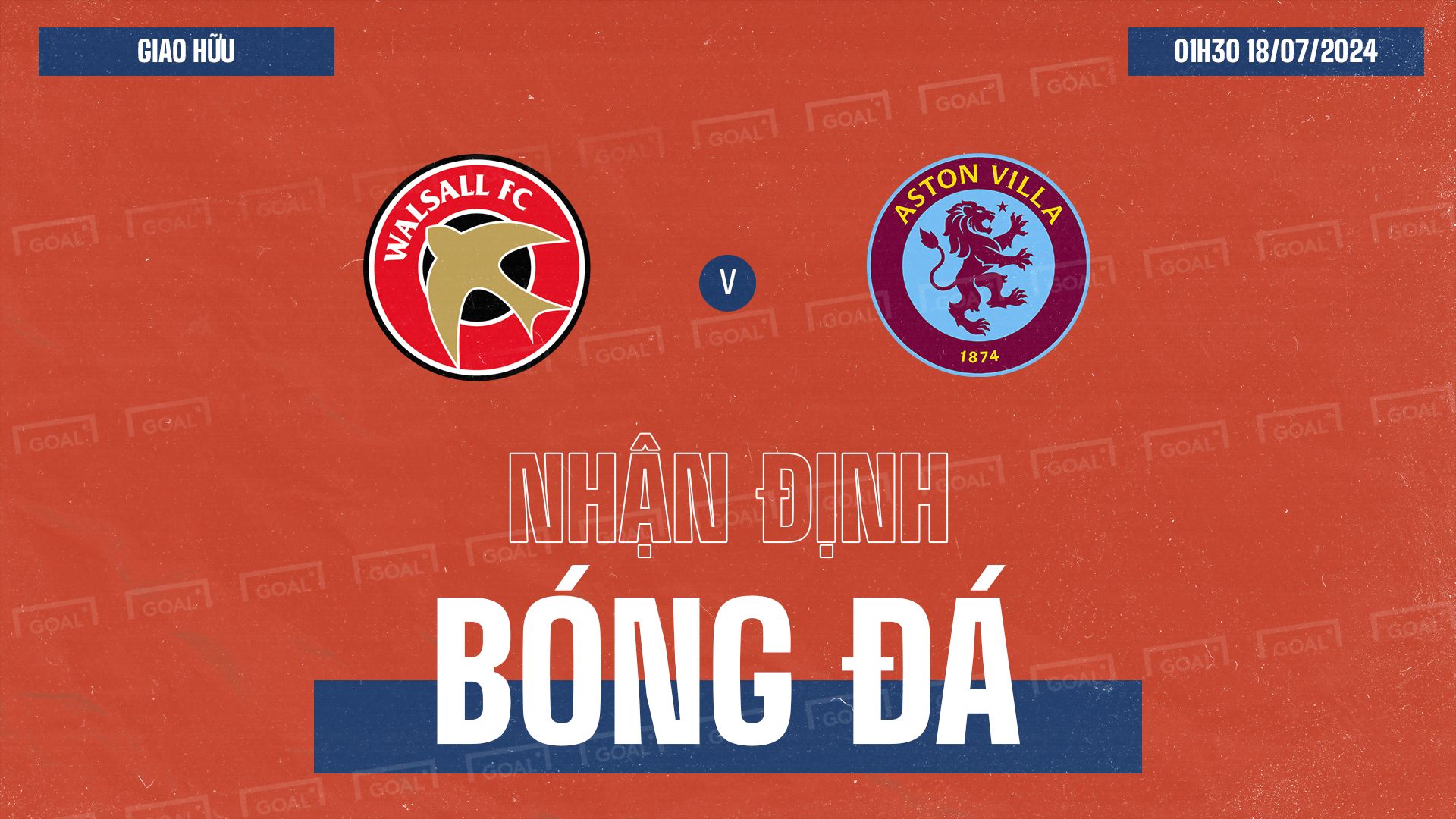 Walsall vs Aston Villa Club Friendlies 2024 GFX