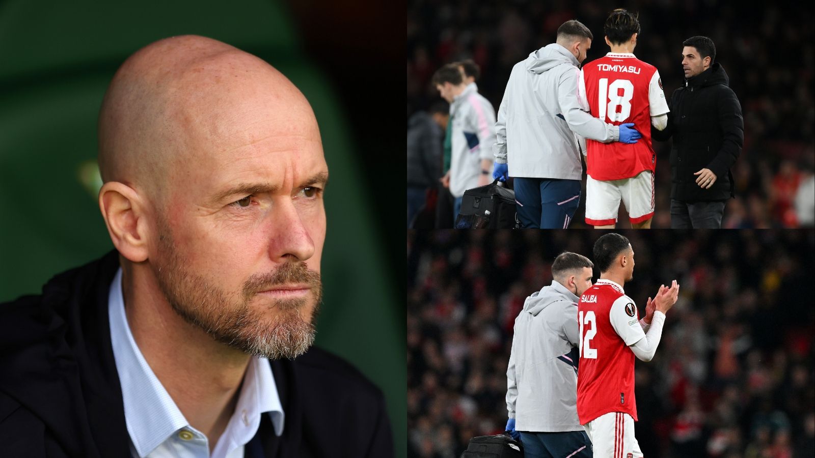 Erik ten Hag Arsenal injuries split