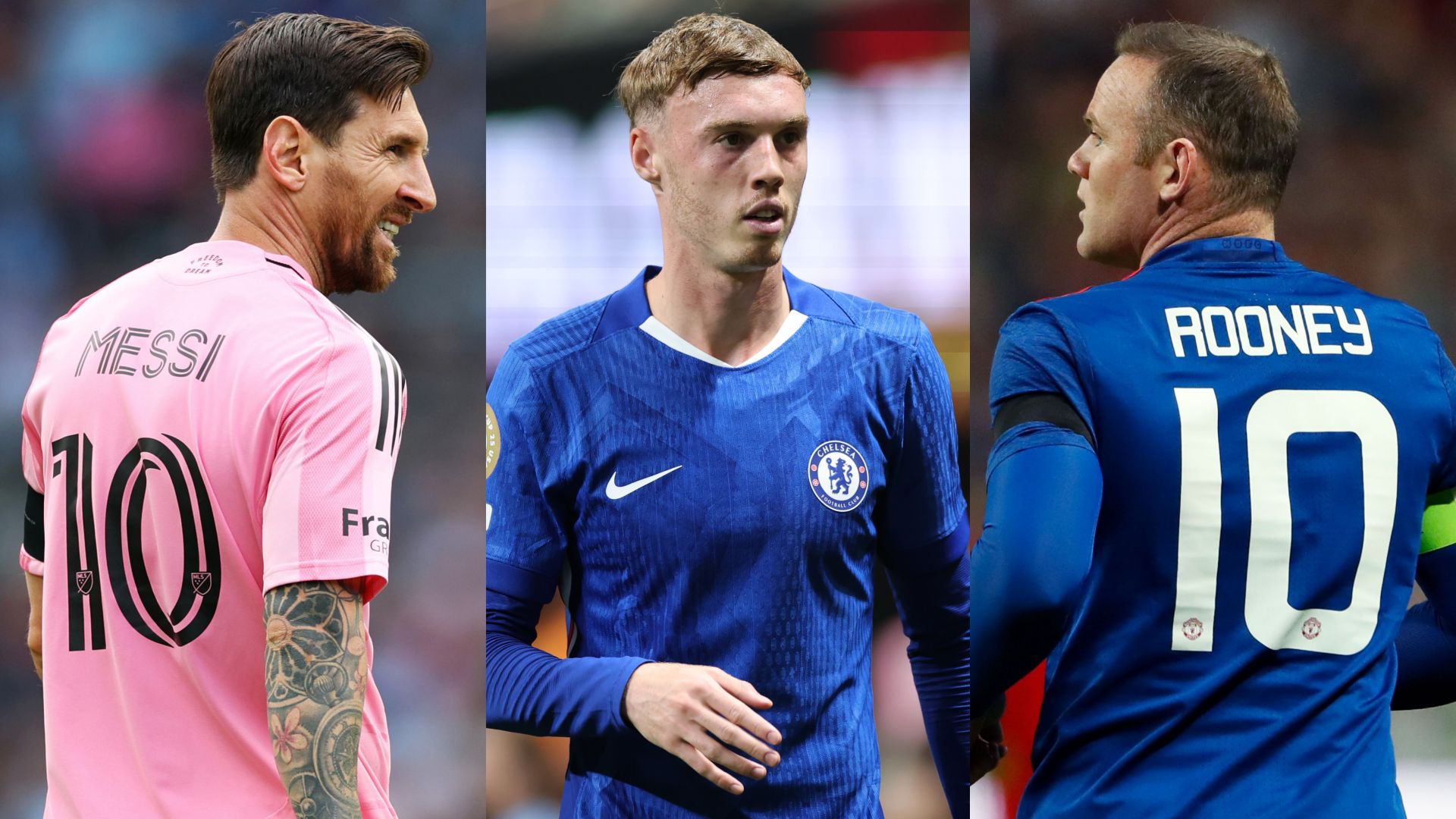 Cole Palmer Lionel Messi Wayne Rooney