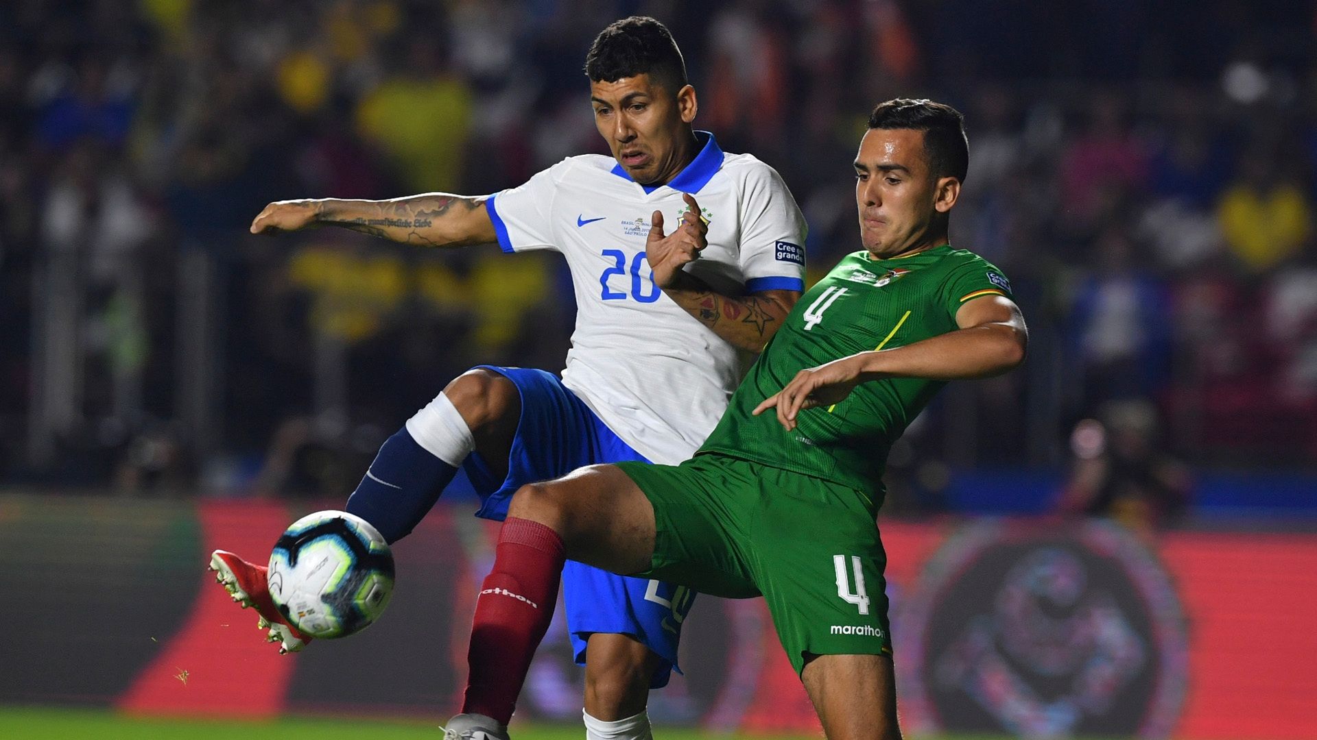 Roberto Firmino Luis Haquin Brasil Bolivia Copa América 14062019