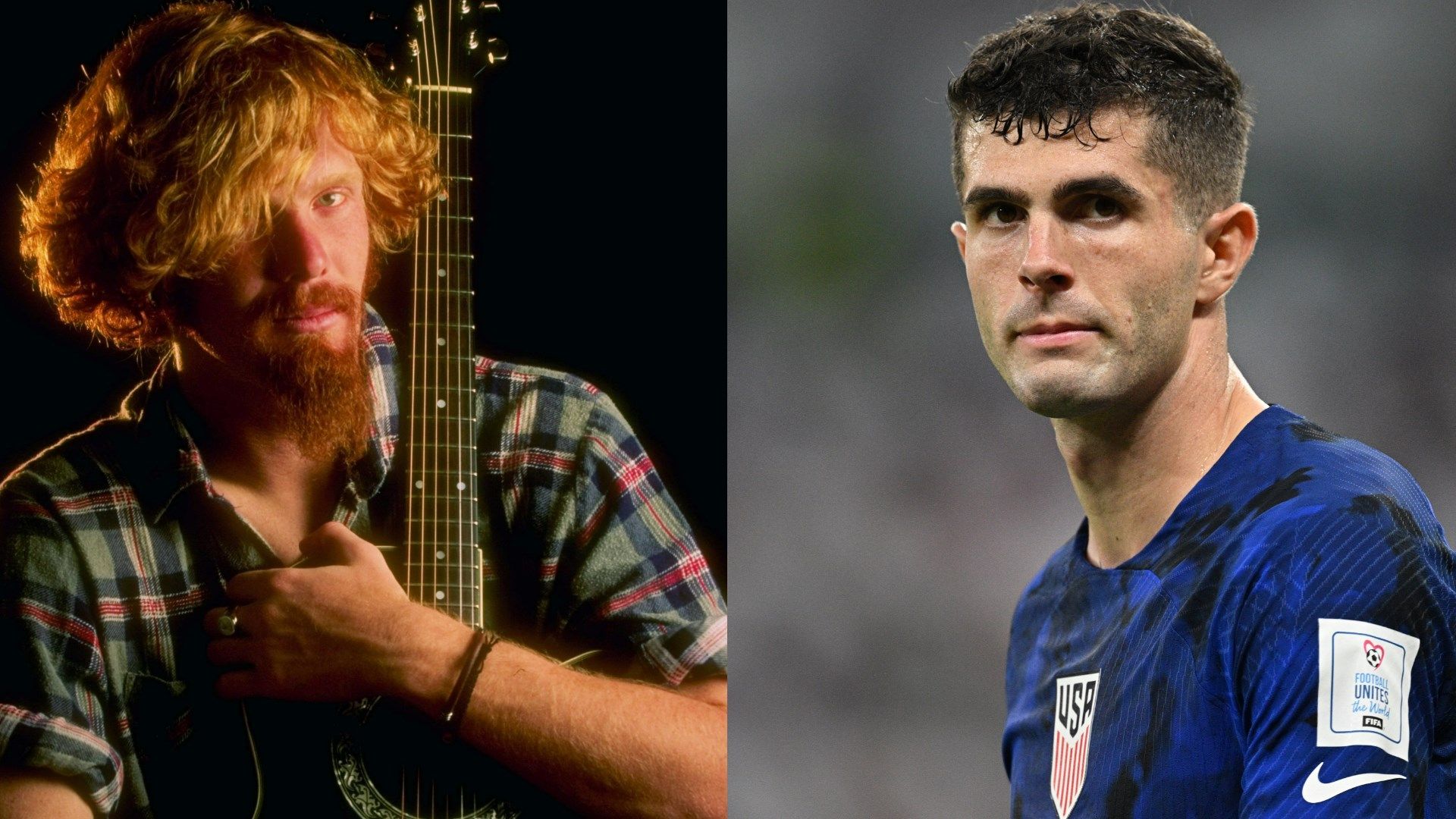 Alexi Lalas guitar Christian Pulisic split GFX