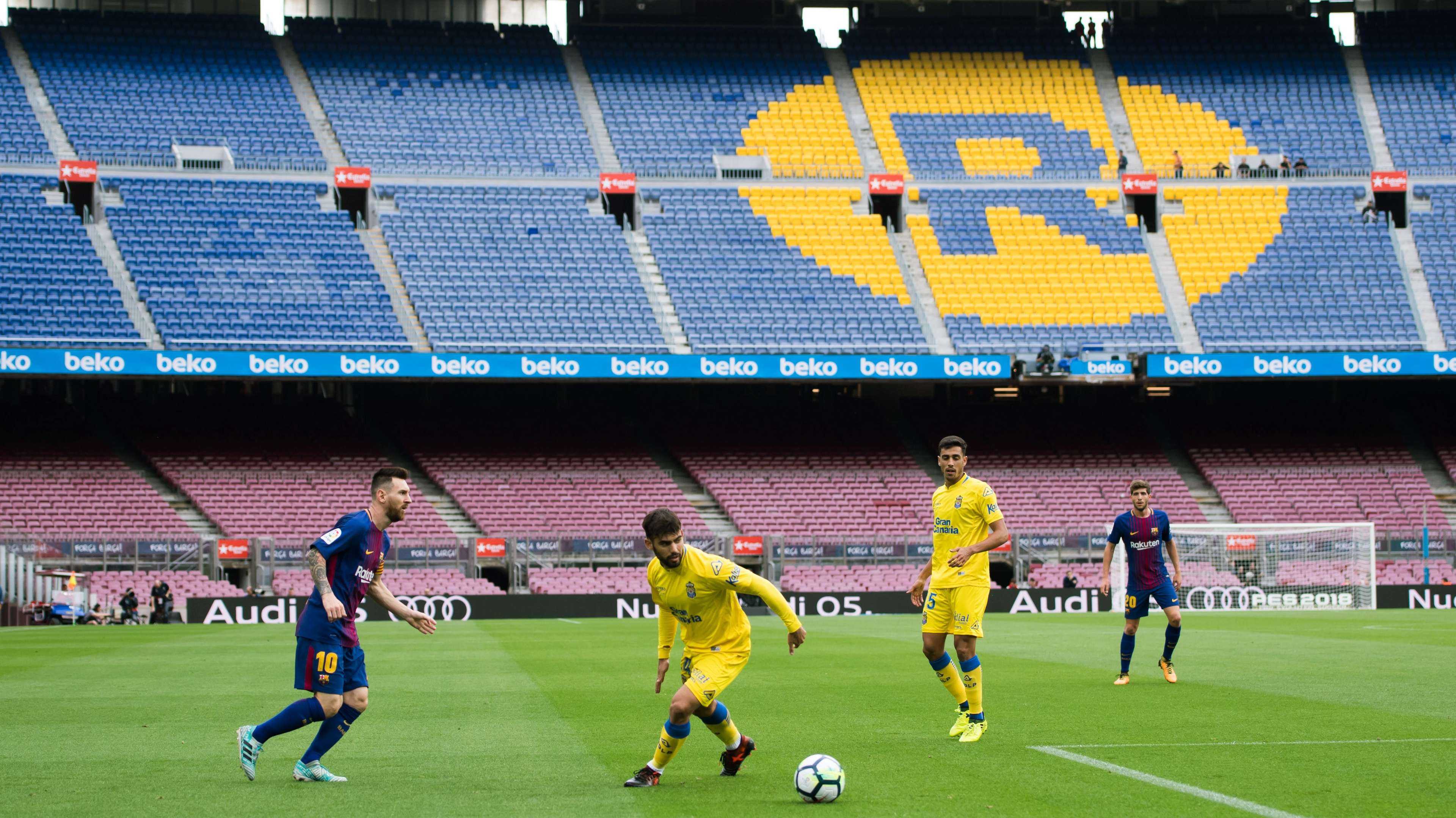 Lionel Messi Camp Nou Barcelona Las Palmas LALiga 01102017