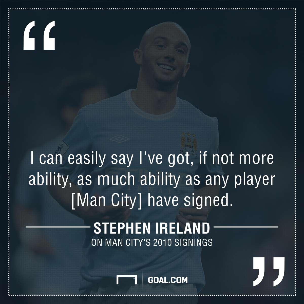 GFX Stephen Ireland on Man City signings