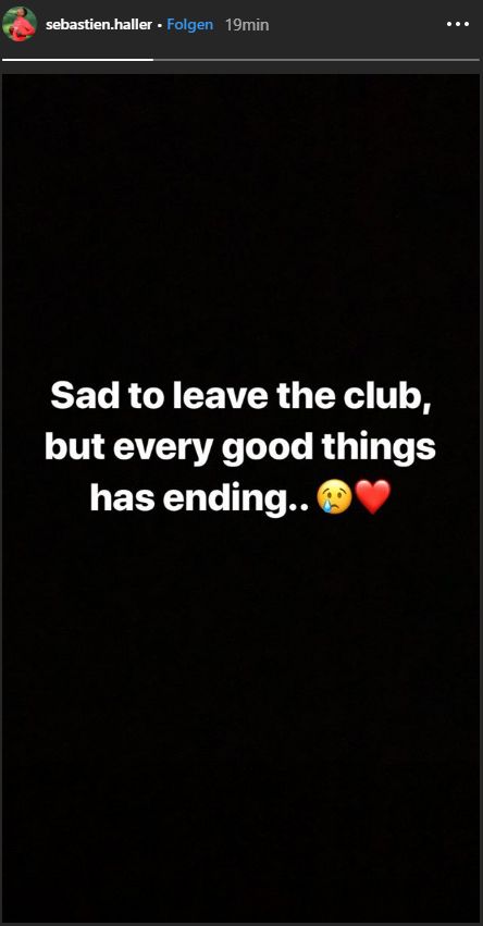 Sebastian Haller Frankfurt leaving