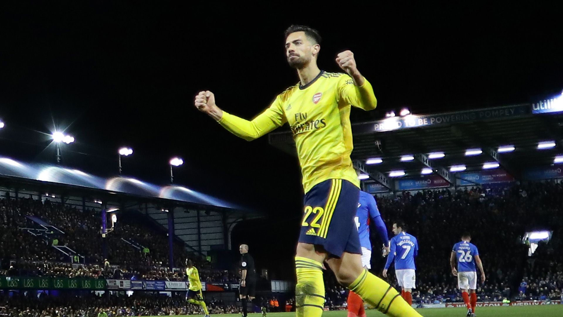 Pablo Marí Arsenal Portsmouth FA Cup 02 03 2020