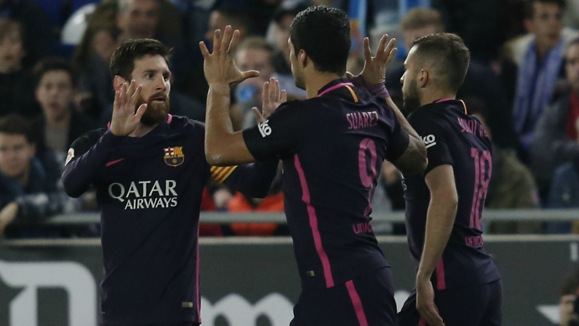 Luis Suárez Lionel Messi Espanyol Barcelona LaLiga 29042017