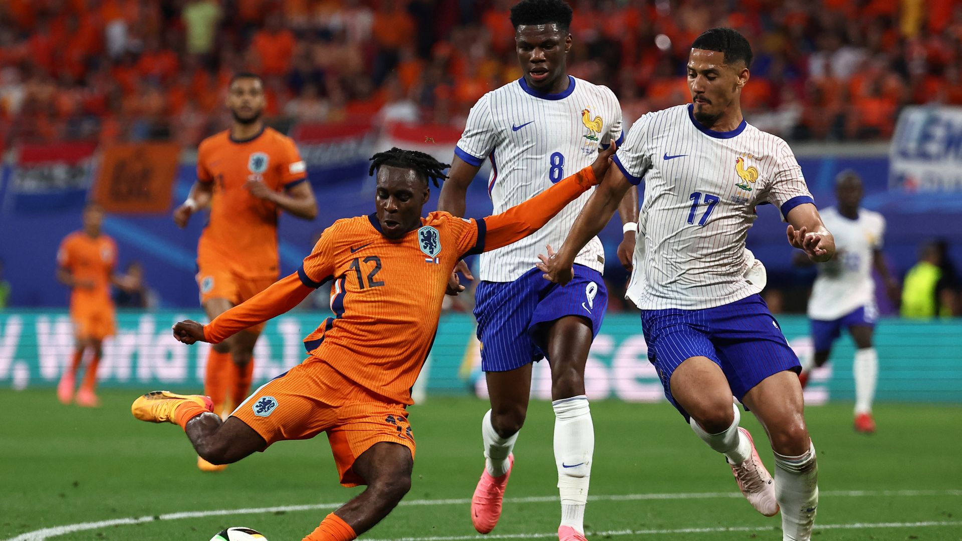 Jeremie Frimpong William Saliba Netherlands France Euro 2024 21062024