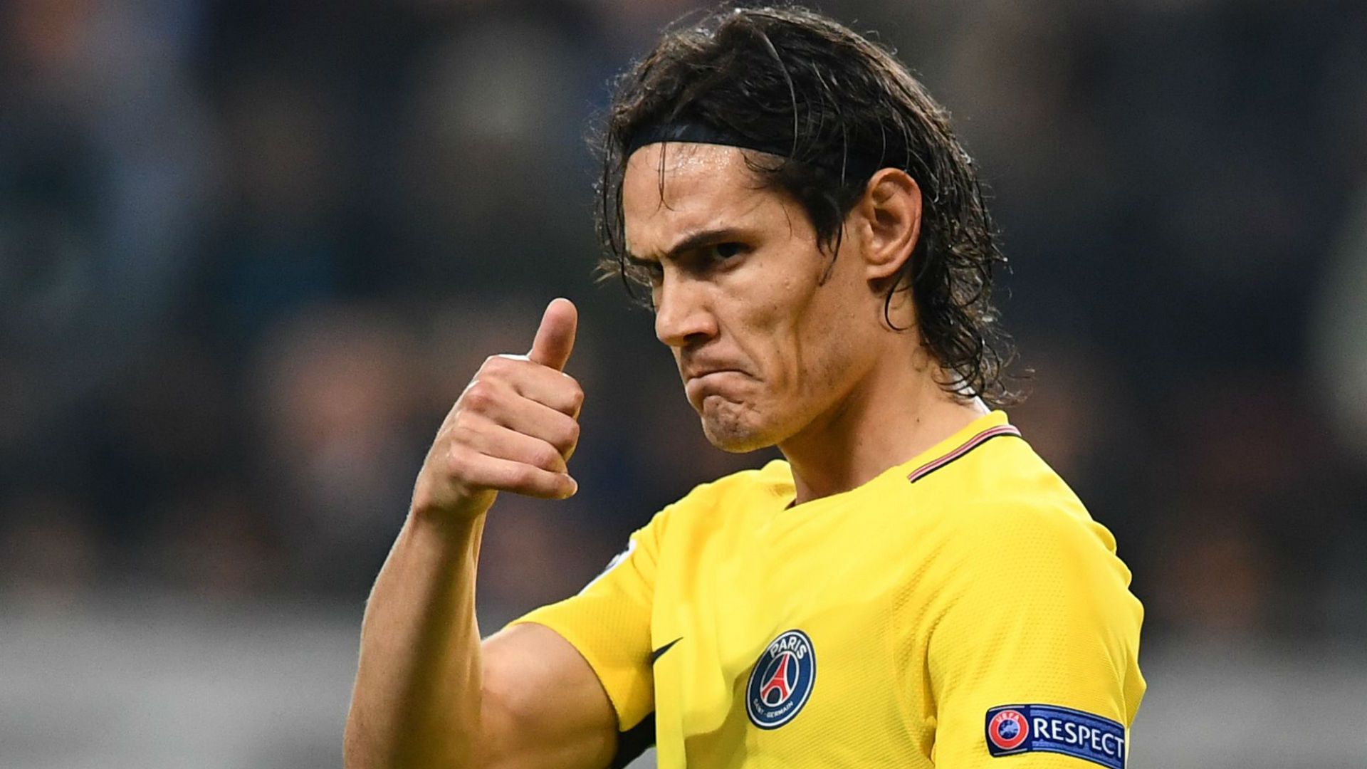 Edinson Cavani Anderlecht PSG Champions League 18102017