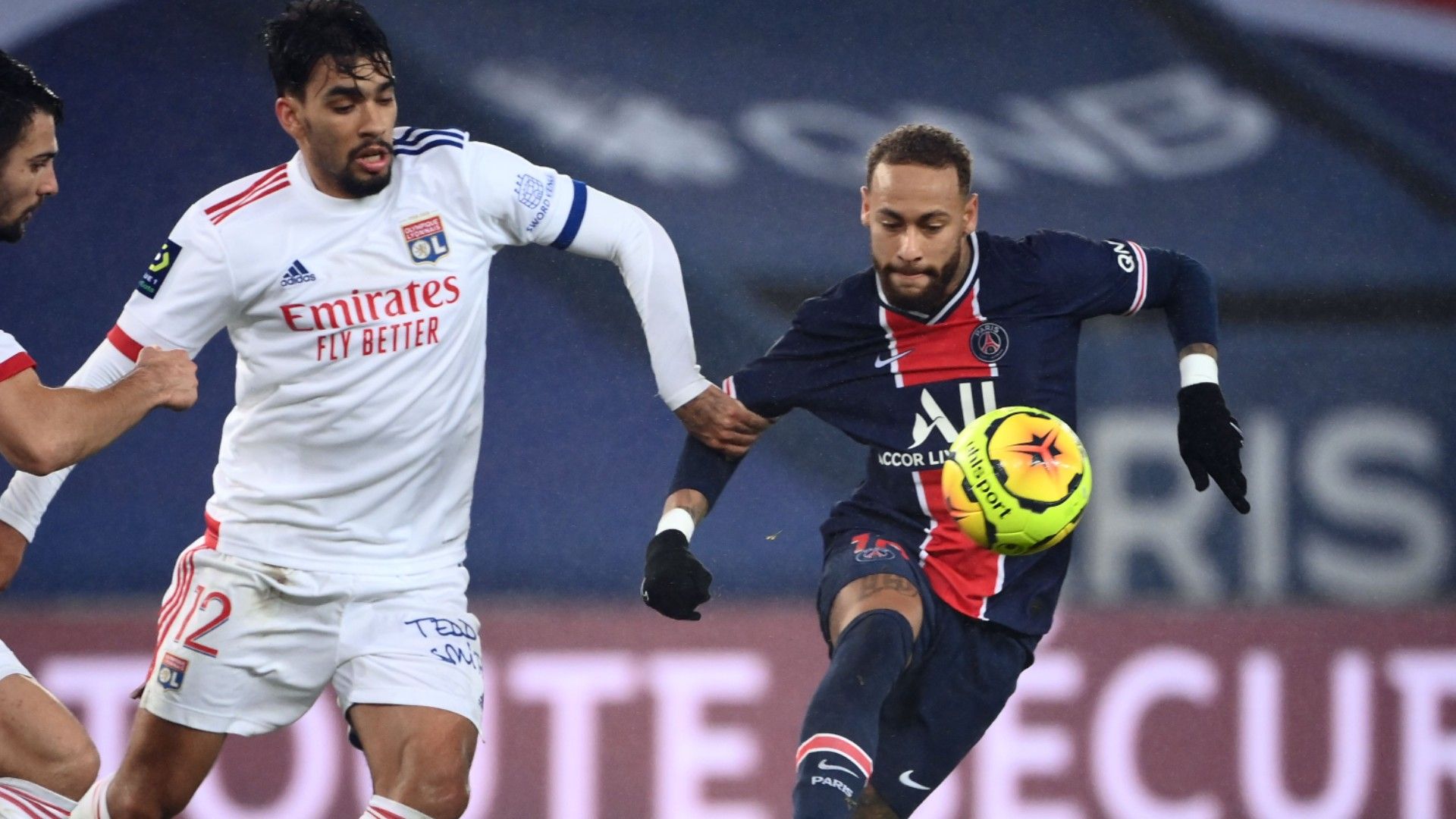 Neymar e Lucas Paquetá Lyon PSG 2020