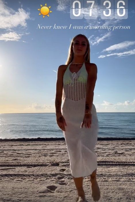 Alisha Lehmann morning person Miami 2024