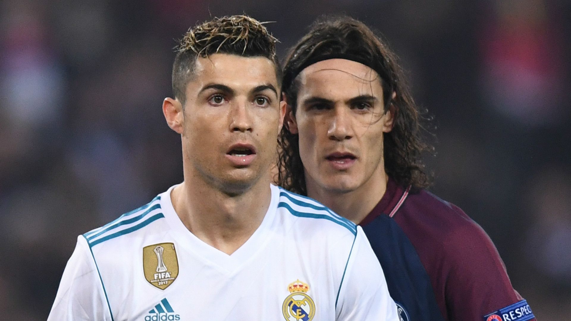 Cristiano Ronaldo Edinson Cavani Real Madrid PSG Paris Saint-Germain