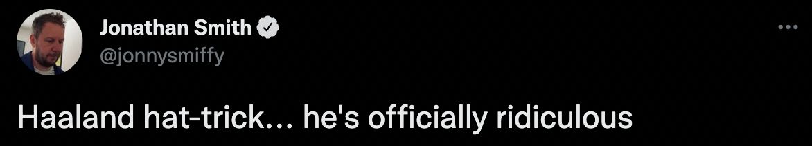 Haaland tweet 2 BMB