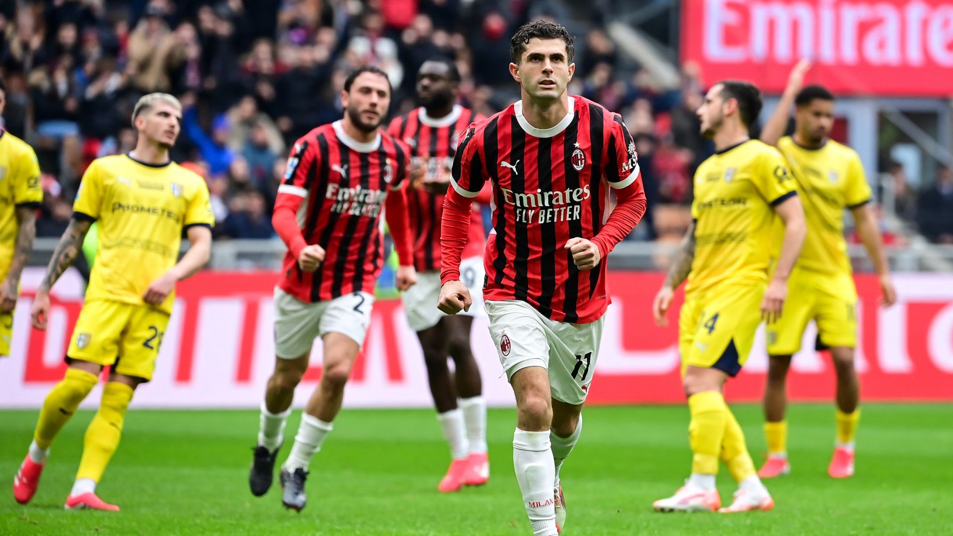 Christian Pulisic Milan Parma Serie A
