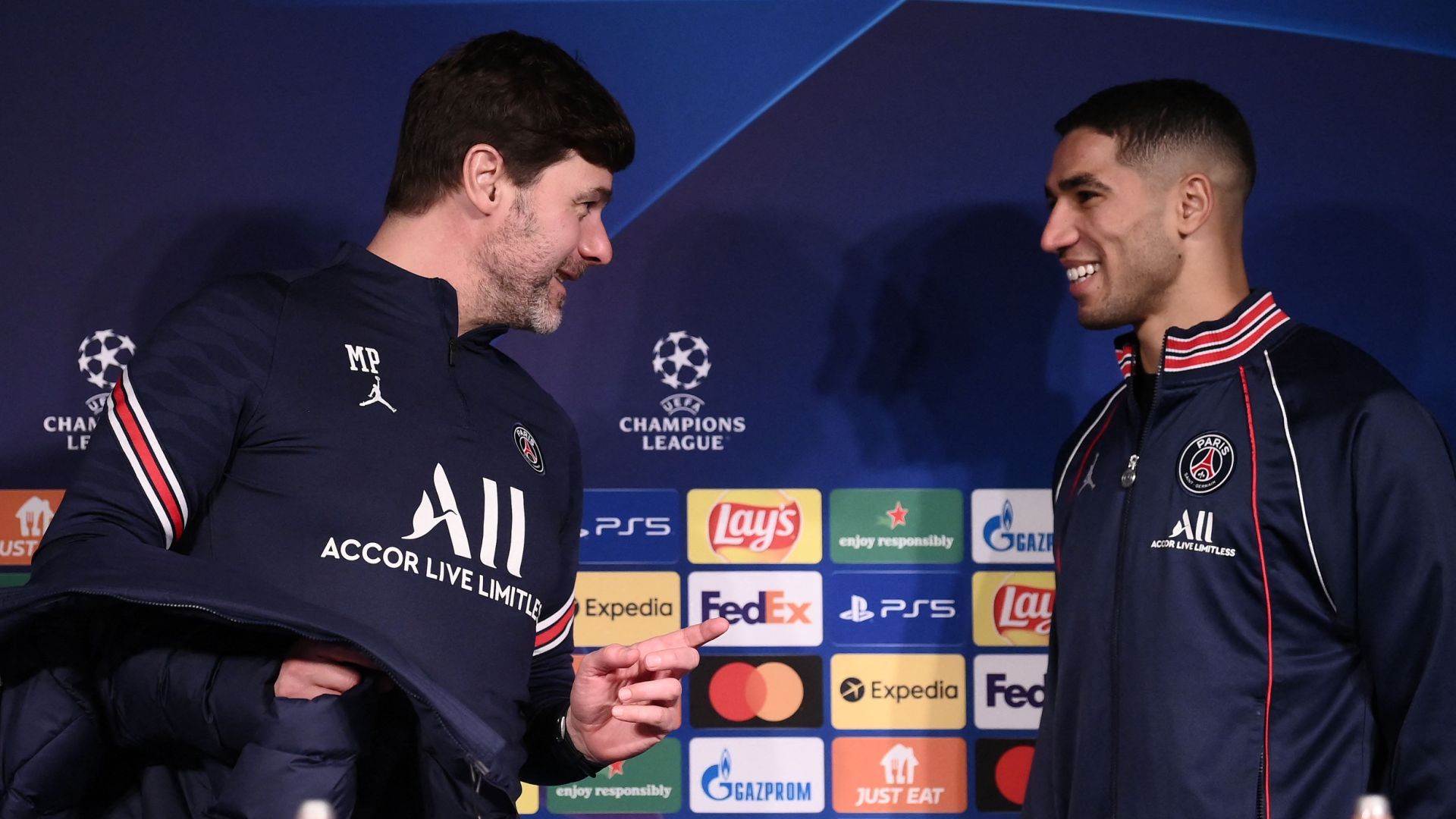 Mauricio Pochettino & Achraf Hakimi PSG