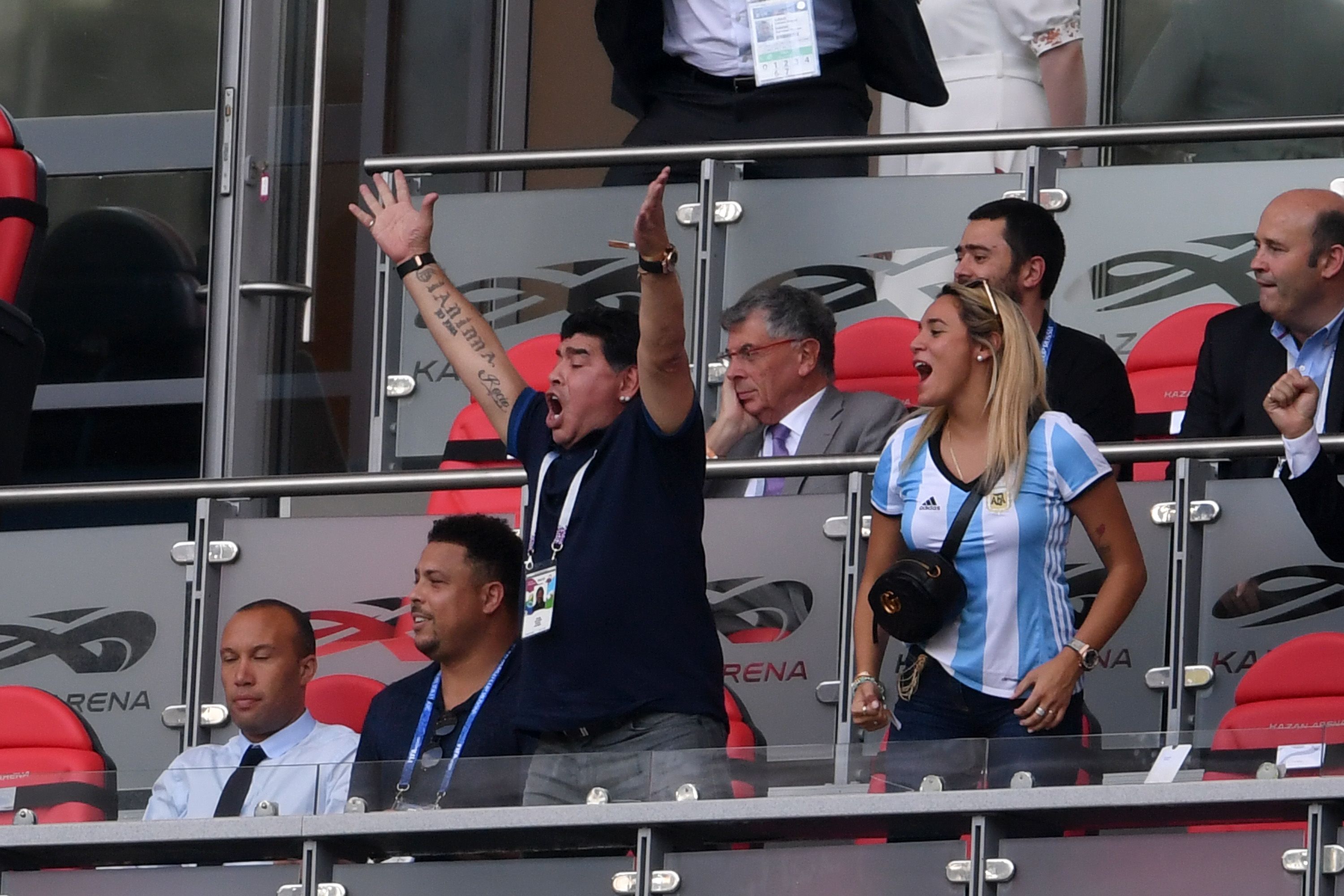 Maradona France Argentina World Cup