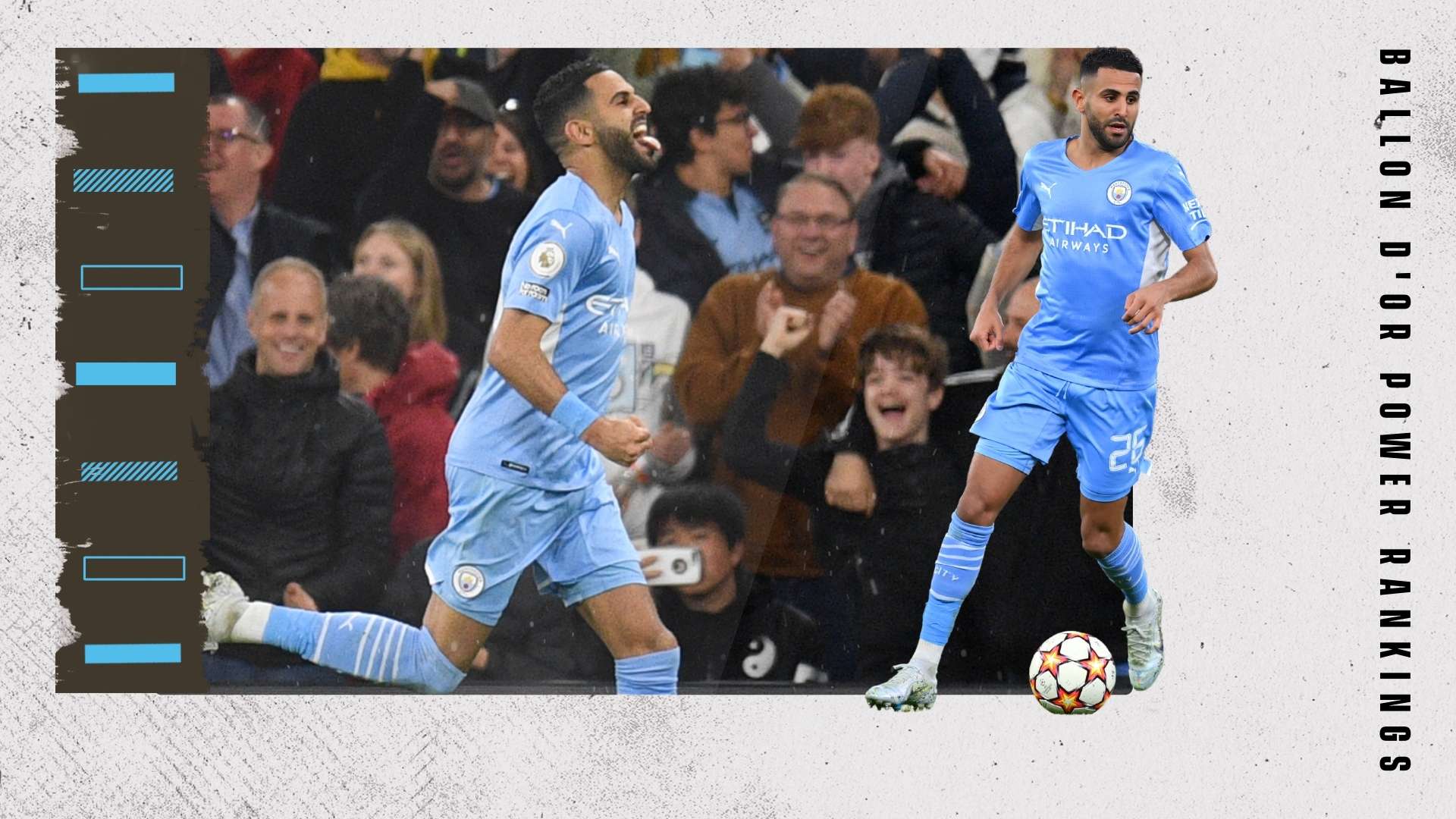 Riyad Mahrez Ballon d'Or Rankings GFX