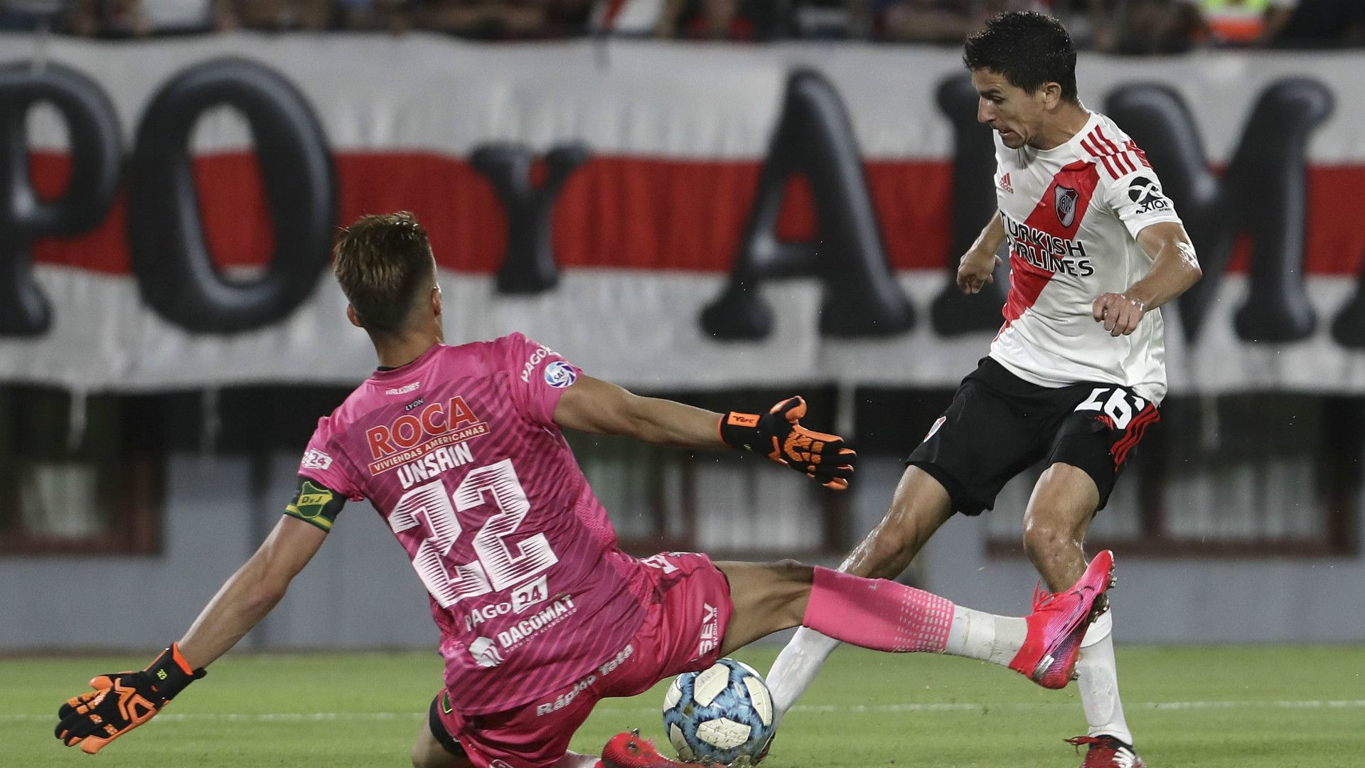 Ignacio Fernandez Ezequiel Unsain River Defensa y Justicia Superliga 29022020