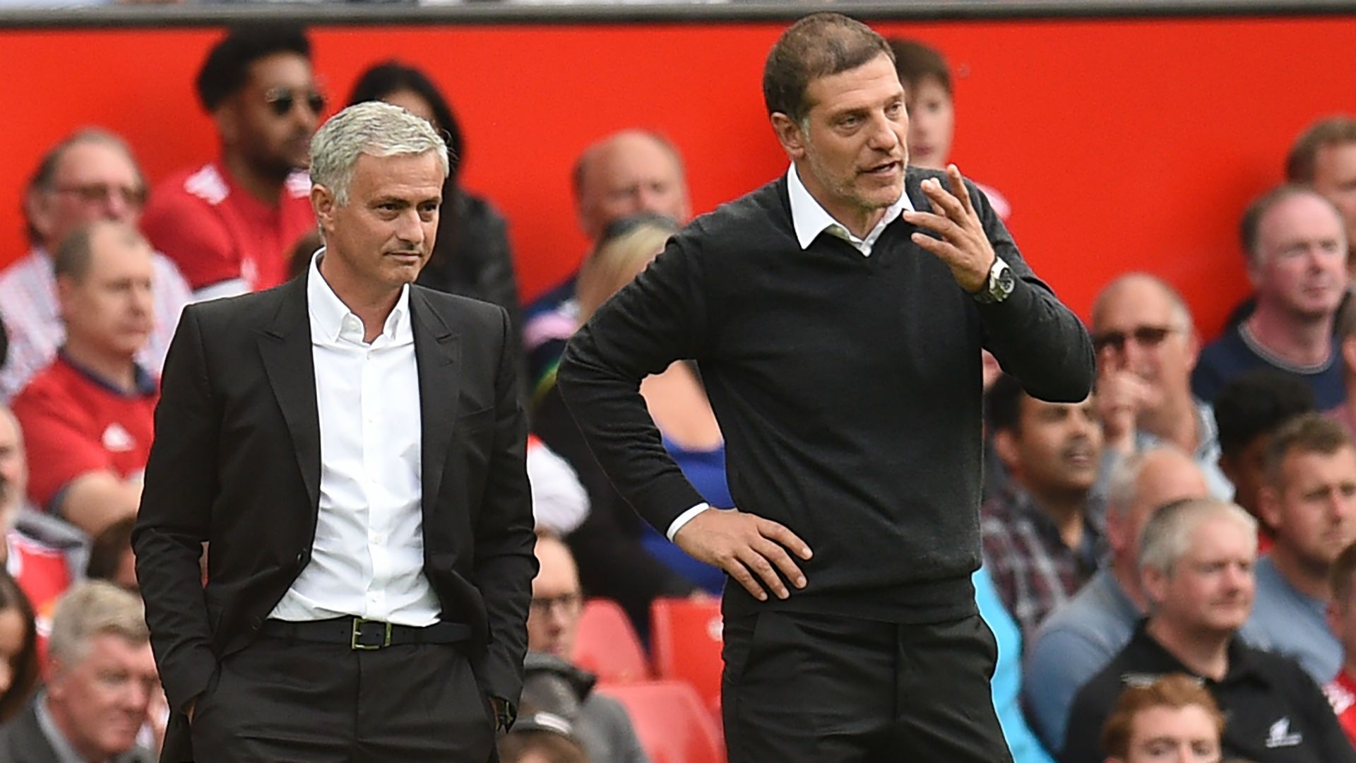 manchester united west ham united - premier league - jose mourinho slaven bilic - 13082017
