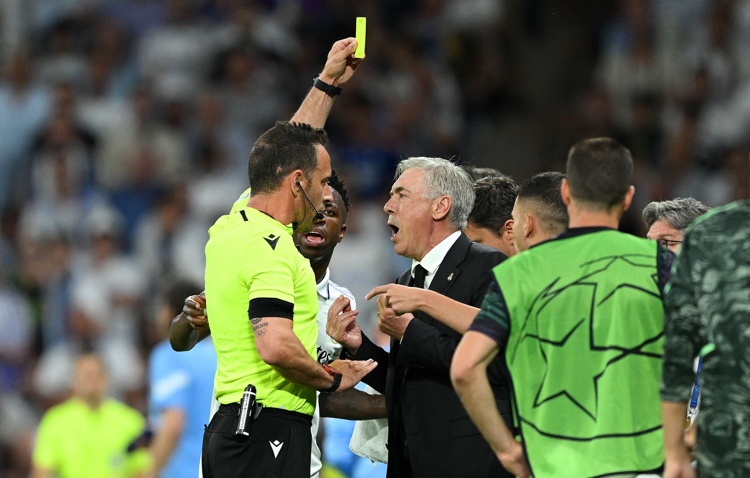 Ancelotti booked