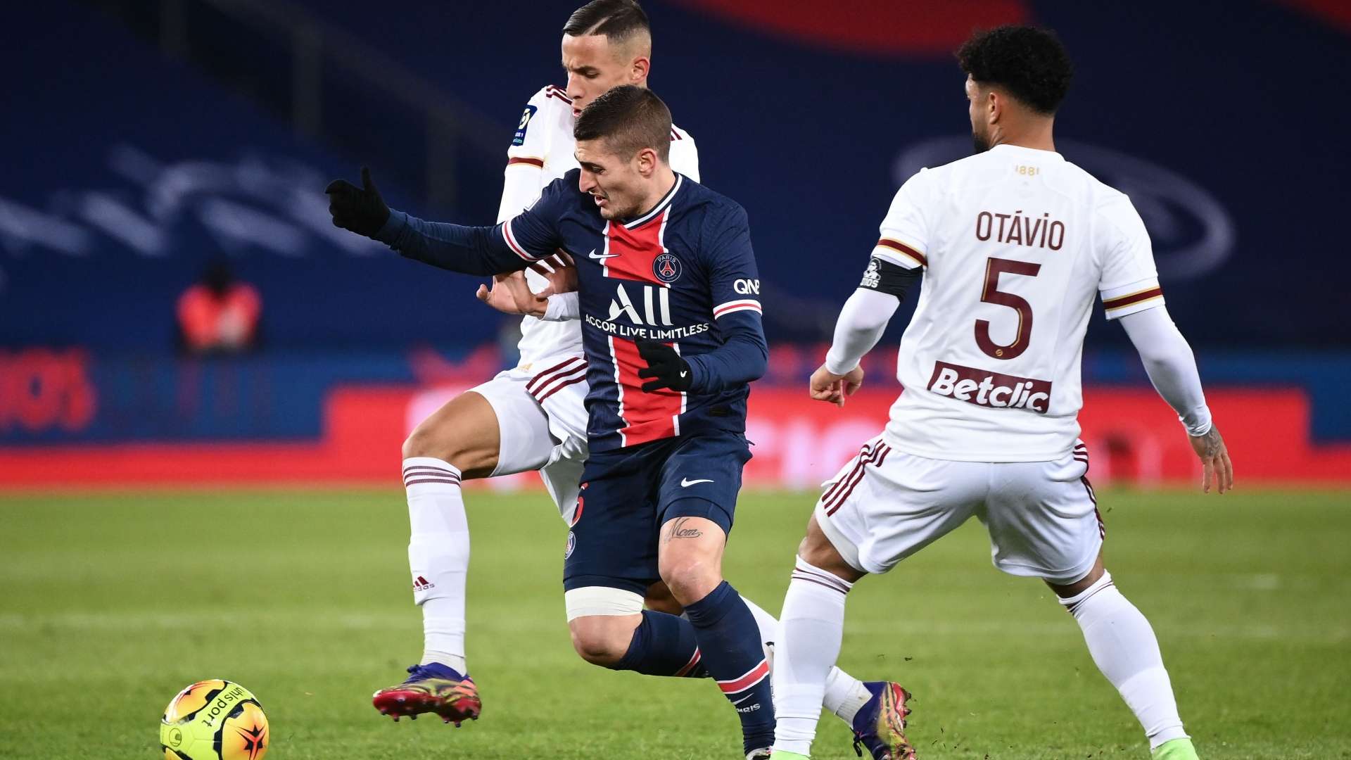 Marco Verratti PSG Bordeaux Ligue 1 281120