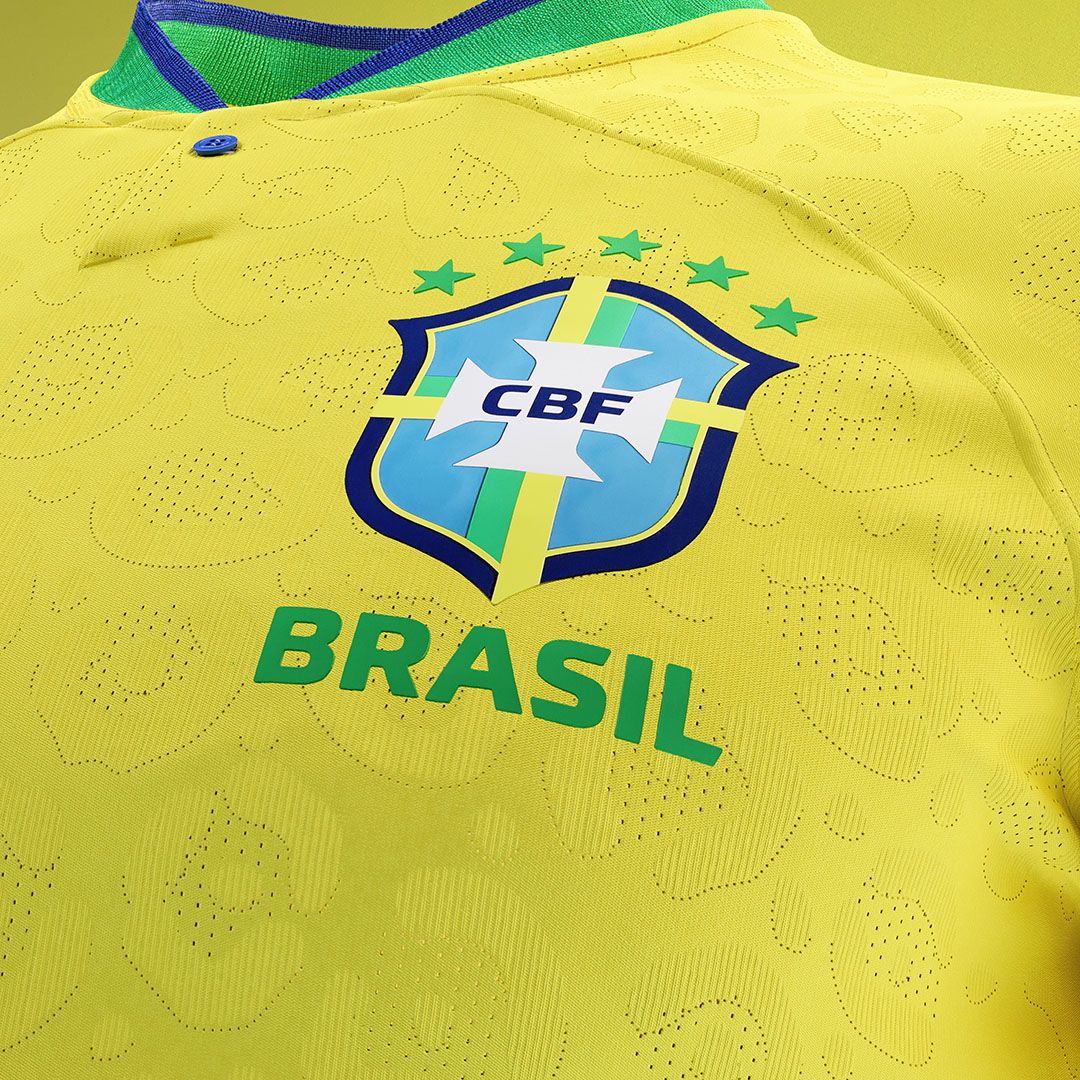 BODY ONLY detalhe Camisa 1 Brasil Copa 2022