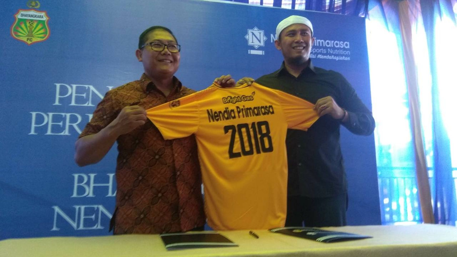 Jumpa Pers Kerja Sama Bhayangkara FC & Nendia Primarasa
