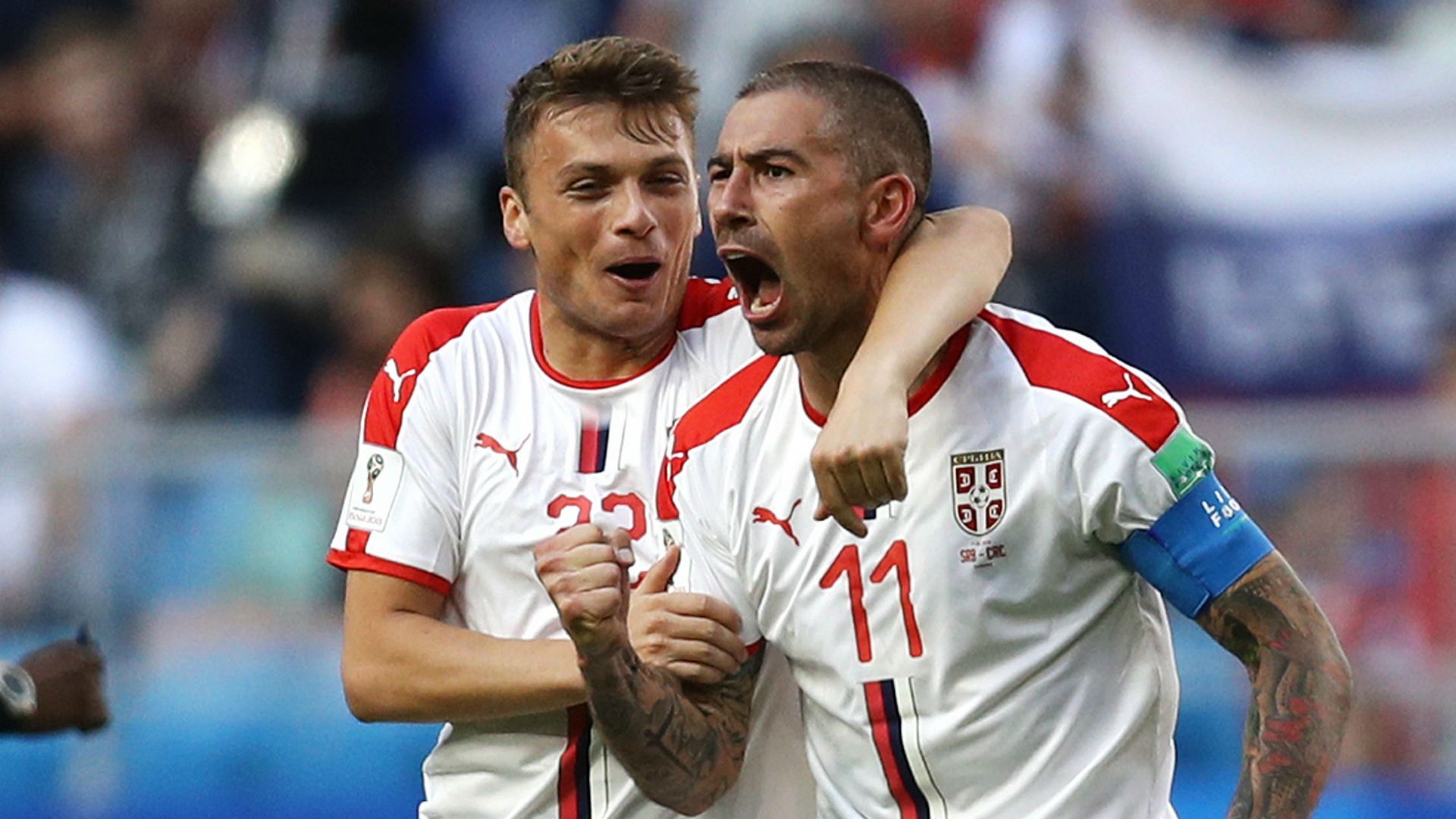 Adem Ljajic Aleksandar Kolarov Serbia Costa Rica