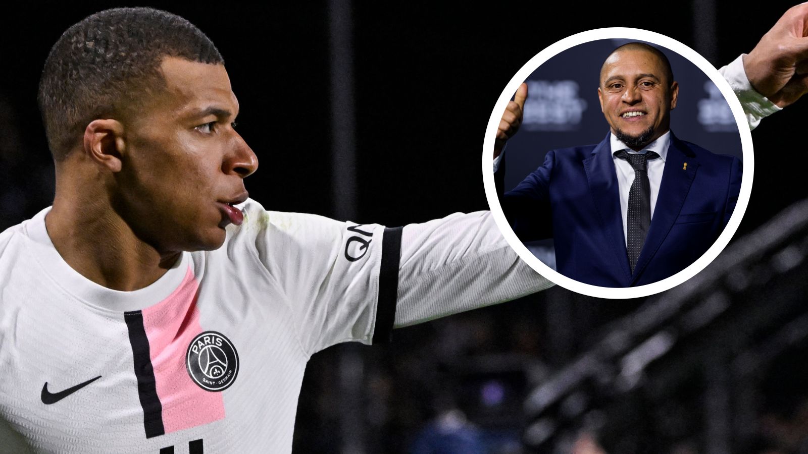 Kylian Mbappe Roberto Carlos PSG