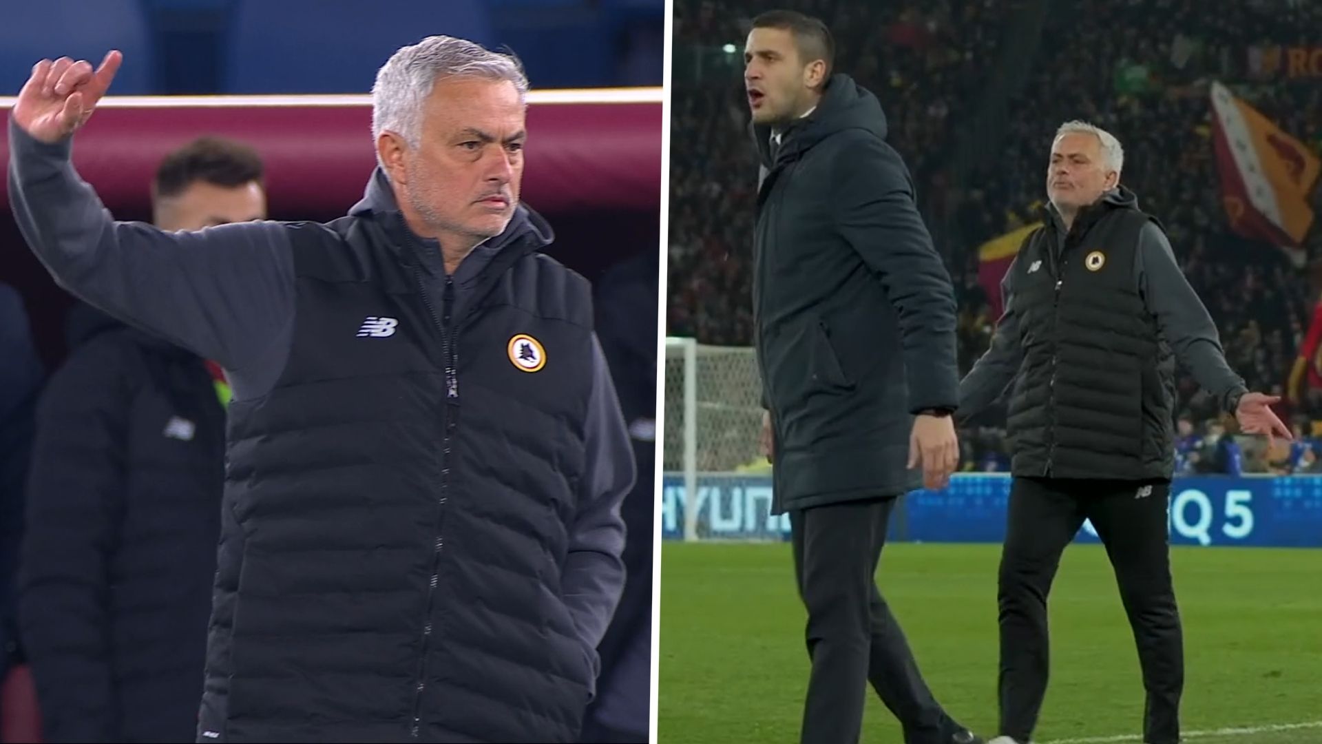 Mourinho fans Roma Lazio