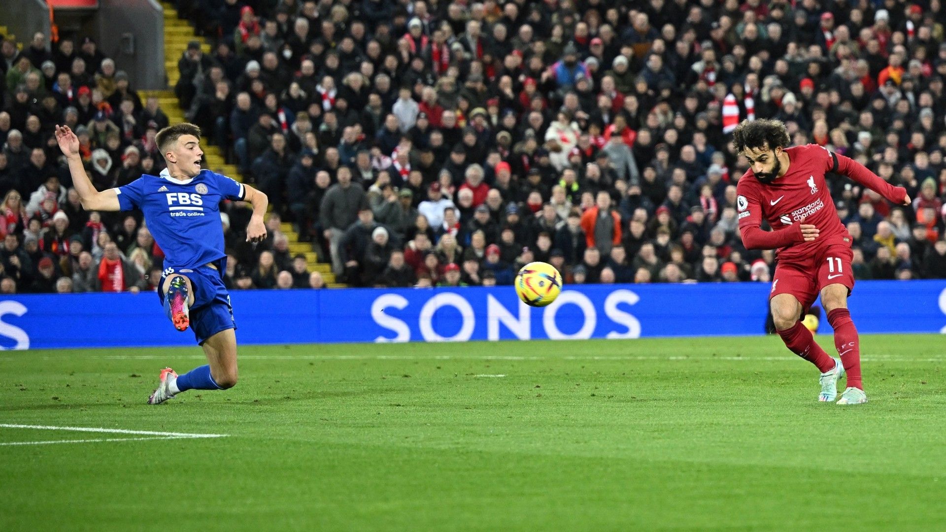 Mo Salah Liverpool-Leicester 2022-23 