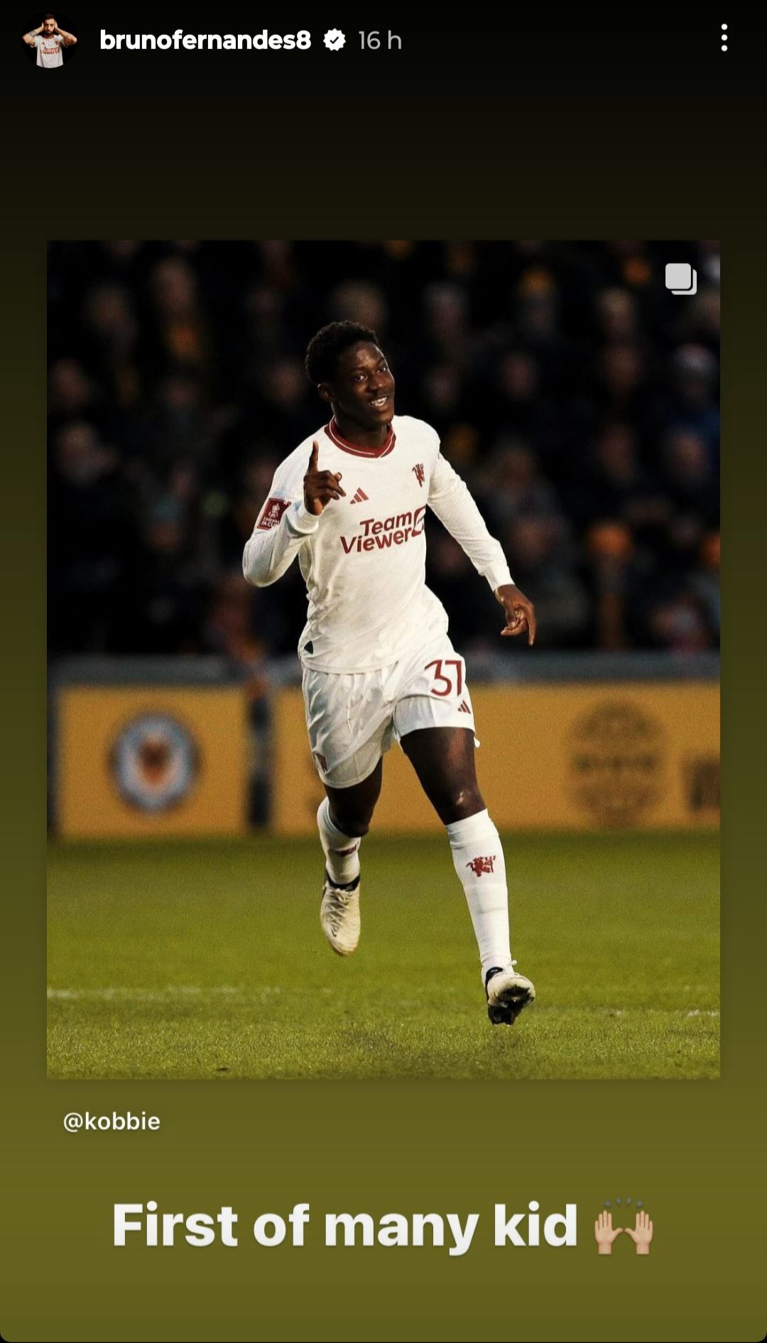 Kobbie Mainoo Bruno Fernandes Instagram