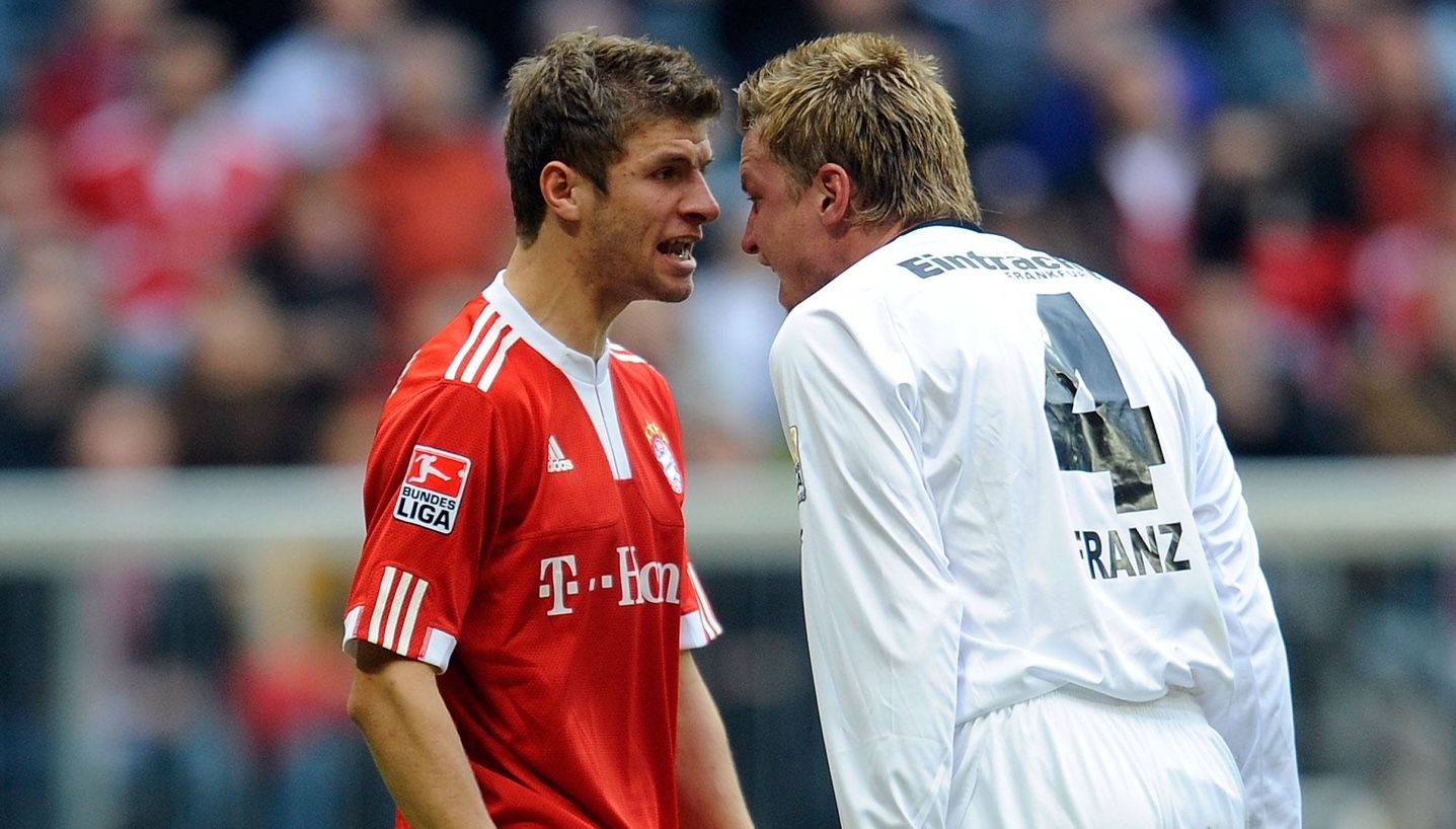 ONLY GERMANY Thomas Muller Maik Franz Bayern Munchen Eintracht Frankfurt 2009