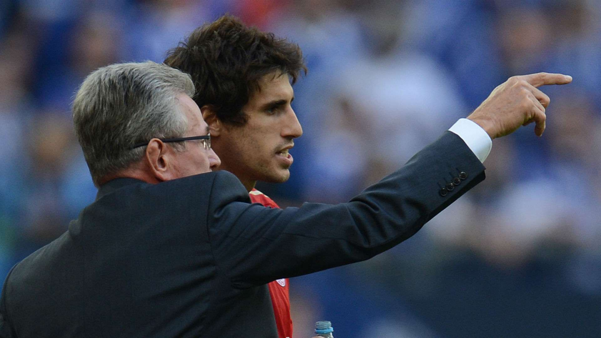 Javi Martinez Jupp Heynckes 2013 FC Bayern München