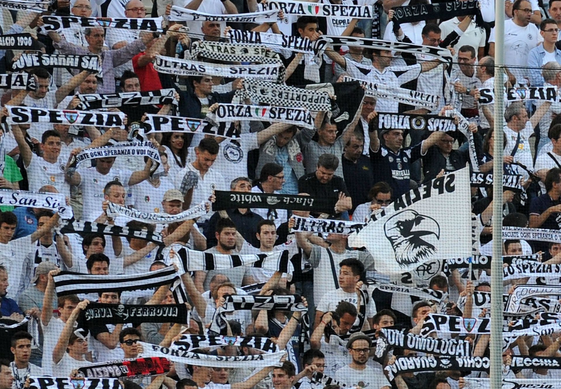 Spezia fans Serie B Italy