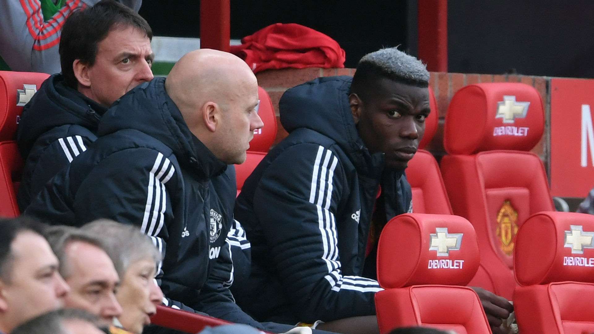 Paul Pogba Manchester United bench sub