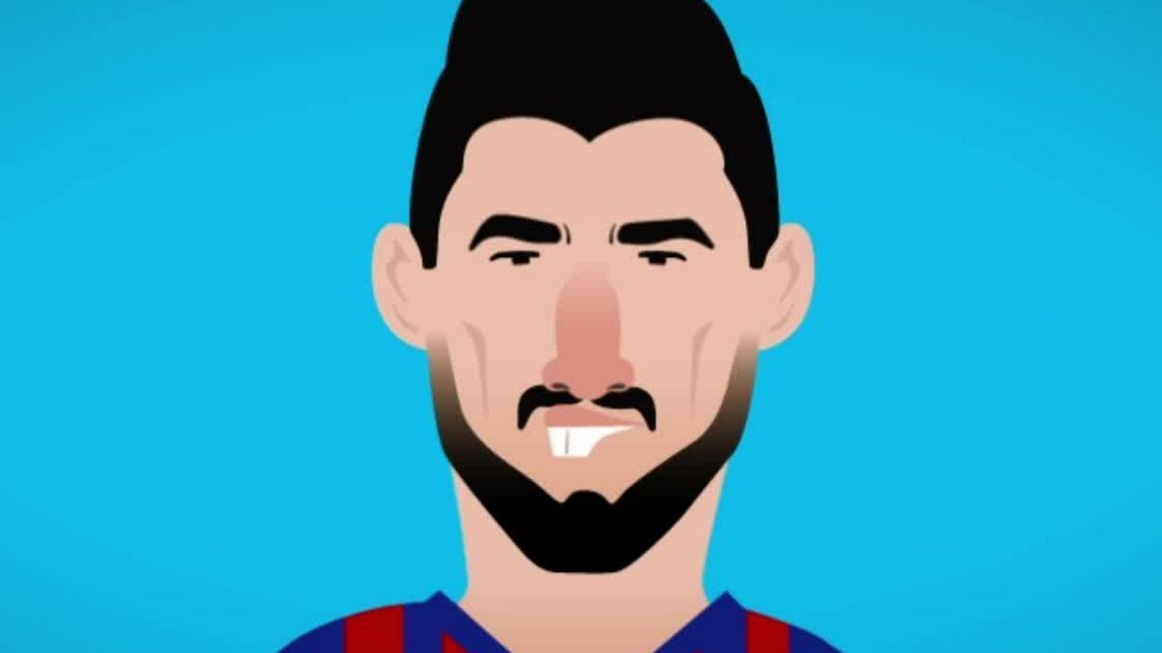 GFX Luis Suarez bite video