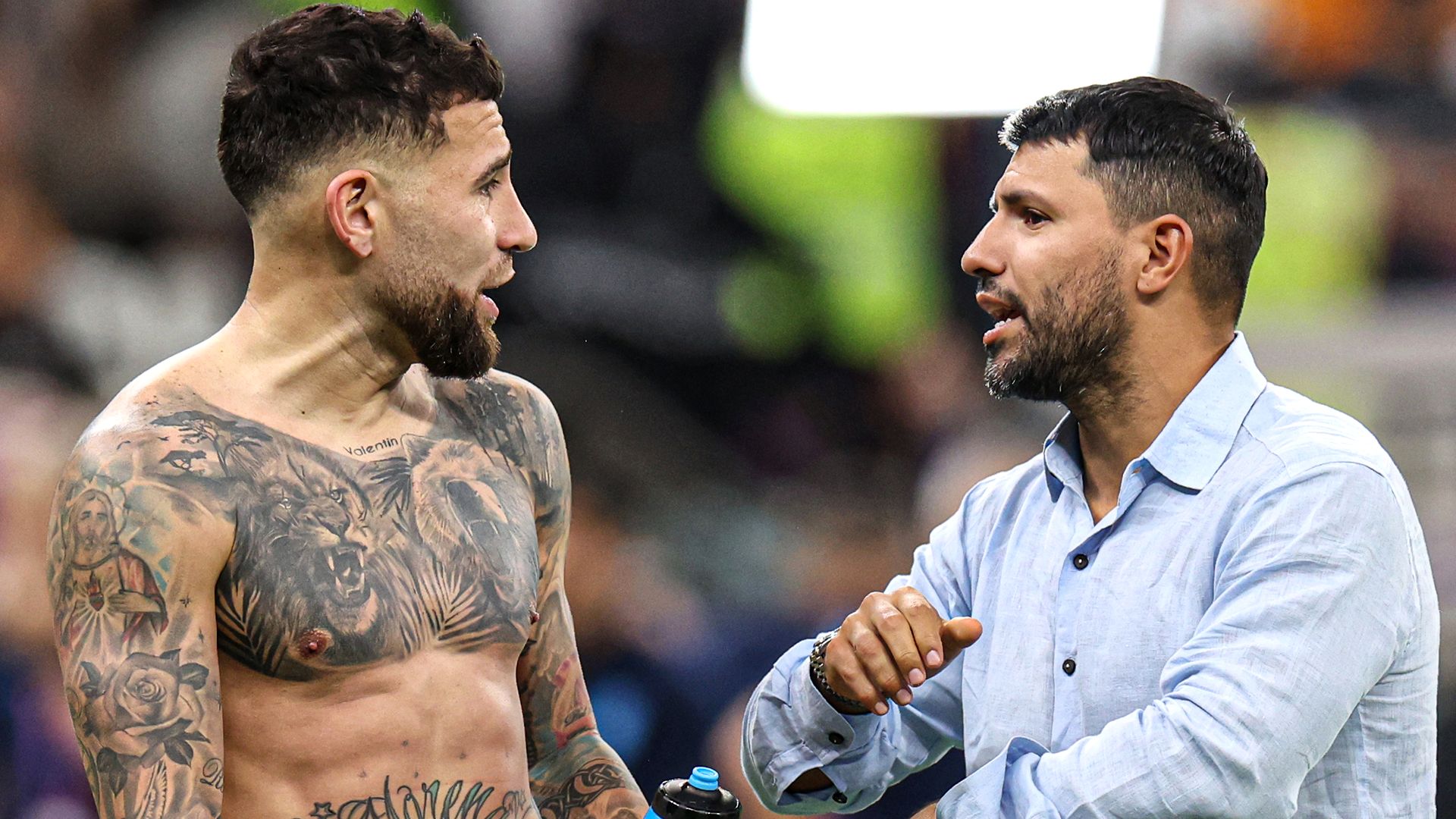Nicolas Otamendi Sergio Aguero Argentina World Cup 2022