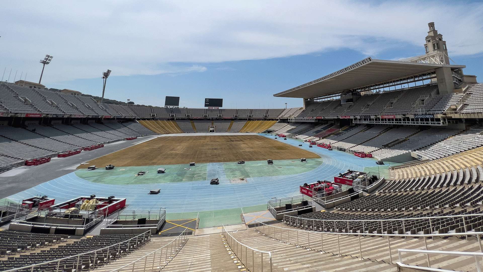 Olympiastadion Barcelona View Olympic stadium