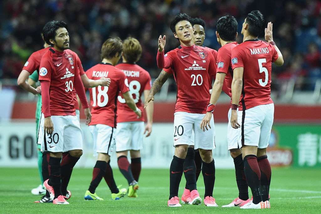 Urawa Red Diamonds celebrate