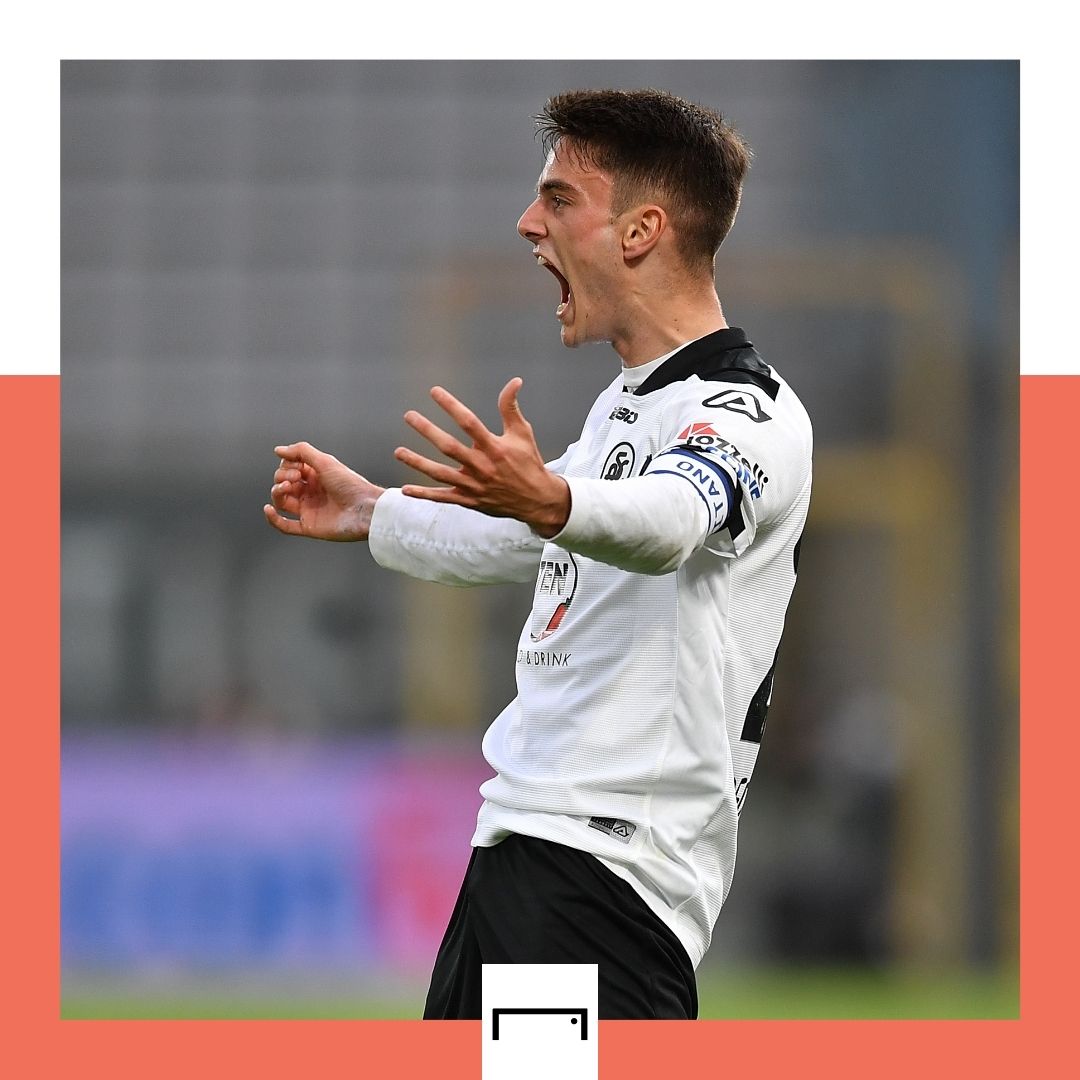 Giulio Maggiore Spezia goal GFX