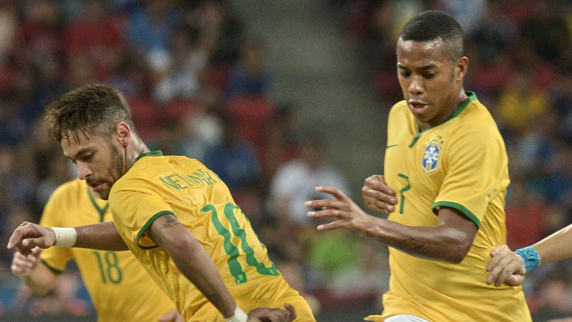 Neymar and Robinho - Japan 0-4 Brazil