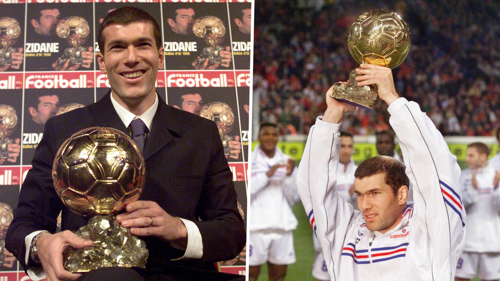 22 décembre 1998 Zinédine Zidane Ballon d'or