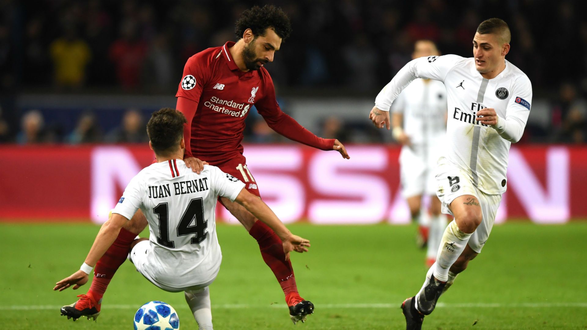 Mohamed Salah Marco Verratti PSG Liverpool UEFA Champions League 28112018