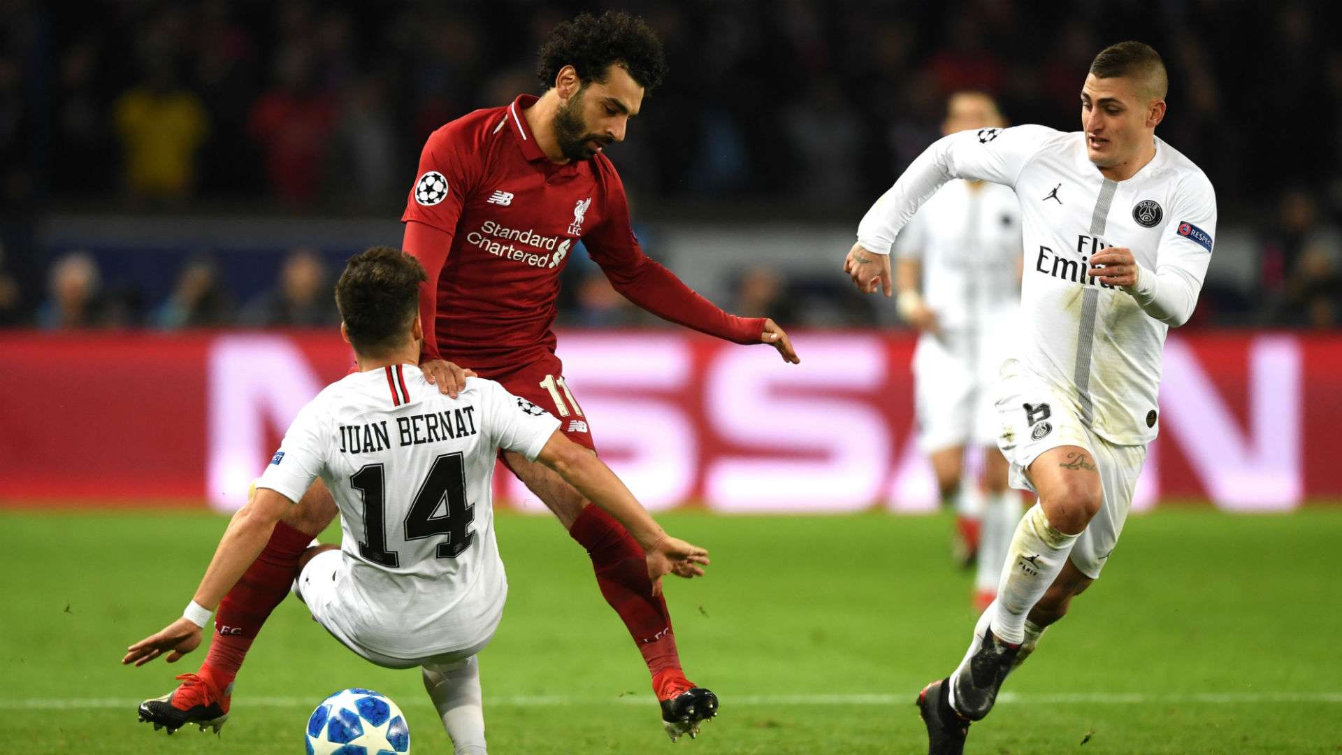 Mohamed Salah Marco Verratti PSG Liverpool UEFA Champions League 28112018