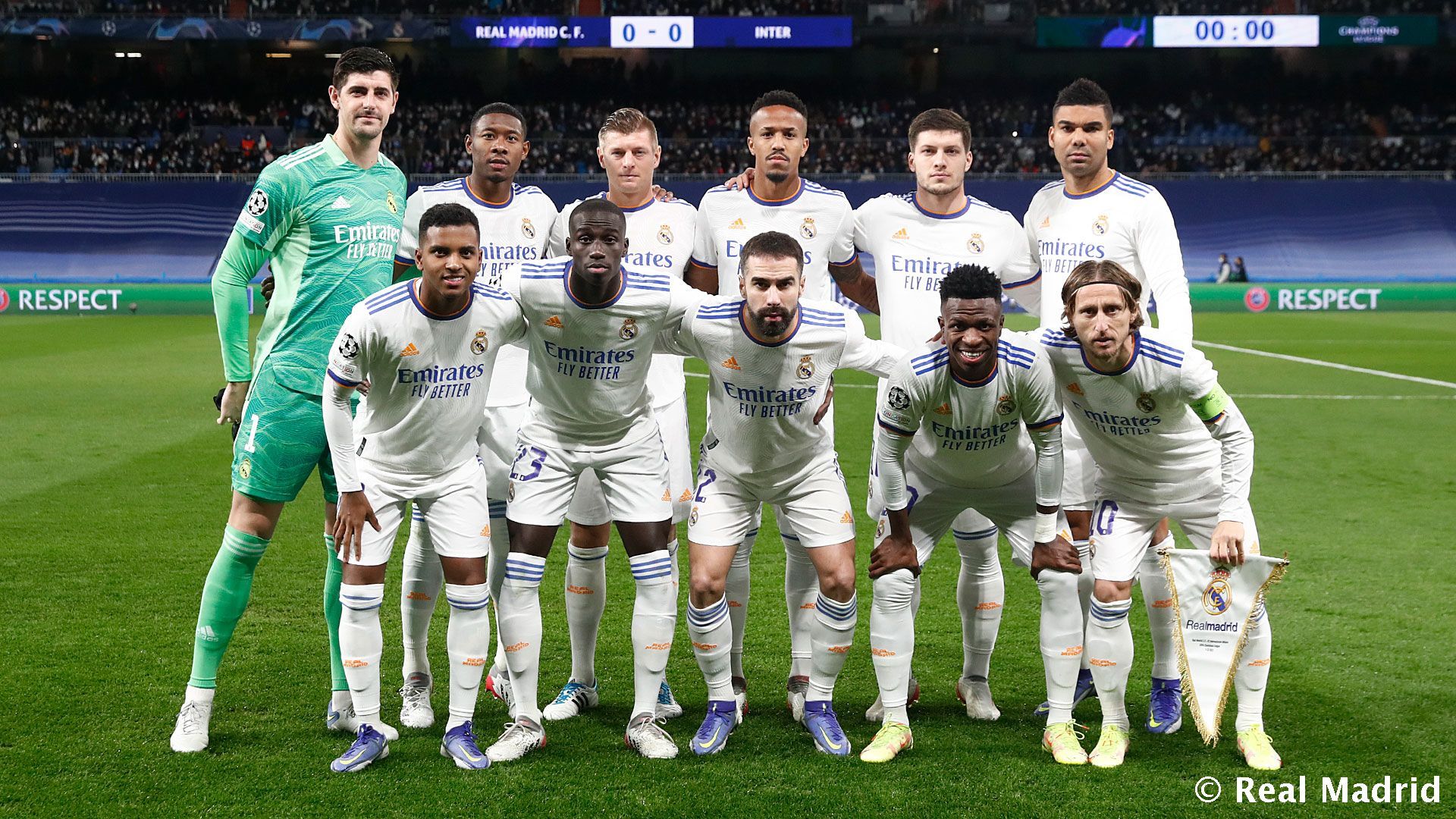 Real Madrid Inter de Milán Champions League Santiago Bernabéu Alineación Once